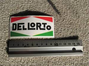 【新品】DELLORTO　デルロト　ステッカー大　DUCATTI・ITALJET