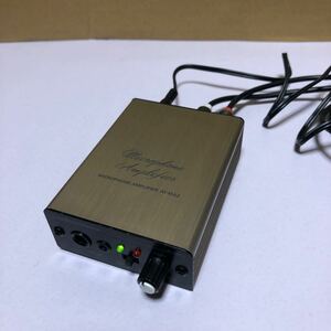 中古美品audio-technica マイクロフォンアンプ AT-MA2 /RCAケーブル付き SHA908