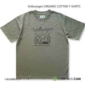 Codetech コードテック Volkswagen ORGANIC COTTON T-SHIRTS カーキ Lサイズ CO-KVW-2352K