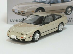 日産180SX TYPE-II スペシャルセレクション装着車（イエロイッシュシルバー） LV-N235c【トミーテック社1/64ミニカー】【トミカの時】