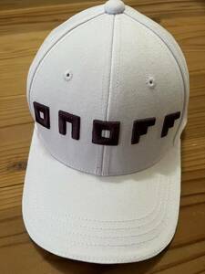 ONOFF ゴルフキャップ 白 オノフ キャップ CAP ホワイト ほぼ未使用 GOLF ゴルフウェア 帽子 CAP