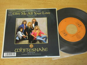 ◆◇ホワイトスネイク(WHITESNAKE)【ギヴ・ミー・オール・ユア・ラヴ(1988 MIX)(見本盤)】日本盤シングル/05SP 3007/CBS・ソニー(株)◇◆