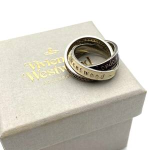 【１円スタート】Vivienne Westwood　ヴィヴィアンウエストウッド　リング　指輪　メイフェアリング 3連　ブランド　アクセサリー　7D-004