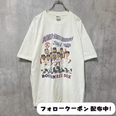 古着 used　GILDAN　ギルダン　MLB　BOSTON REDSOX　半袖プリントTシャツ　白T　ホワイト　オーバーサイズ