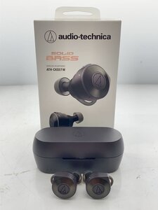 audio-technica◆完全ワイヤレスイヤホン SOLID BASS ATH-CKS5TW BK ブラック オーディオテクニカ