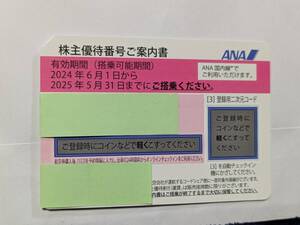 ANA株主優待券2枚セット　2025年5月31日までにご搭乗ください　　□送料無料□