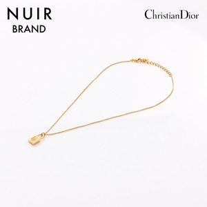 クリスチャンディオール Christian Dior ネックレス 南京錠 ゴールド