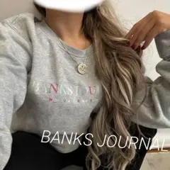 A9945✴︎BANKS JOURNAL✴︎グレー スウェット