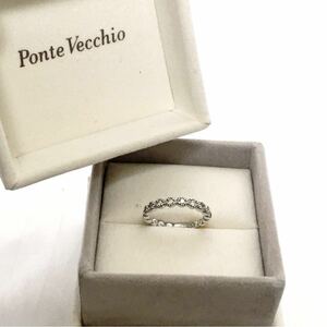 Ponte Vecchio ポンテヴェキオ リング K18WG ダイヤ 超美品！ 指輪 保証書付き