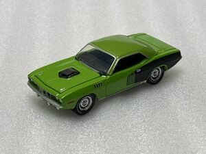 即決 グリーンライト Greenlight 1/64 プリマス ヘミ クーダ Plymouth Hemi Cuda 1971 グリーン 中古品 希少 絶版