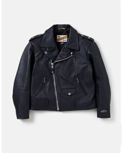 NH X Schott X KOSTAS SEREMETIS . ONESTAR RIDERS JACKET Mサイズ　ネイビー　ネイバーフッド　ショット ライダースジャケット