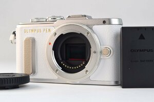 【ショット数1992回・動作美品】OLYMPUS オリンパス PEN E-PL8 ミラーレス 一眼レフ カメラボディ バッテリー付き