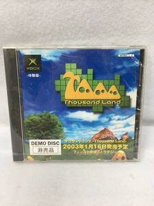 LY-865 未開封 非売品 Xbox サウザンドランド 体験版 Thousand land demo disc☆impor