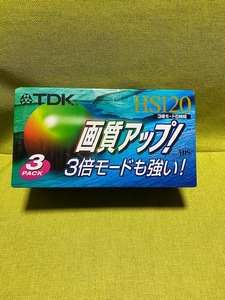 ★☆TDK HS120 VHS 3PACK 新品未開封☆★