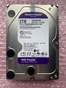 Western Digital SATA HDD2TB purple WD20PURZ