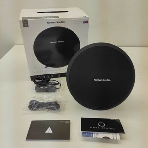 E625-K32-4502 HARMAN KARDON ハーマン カードン ONYX STUDIO Bluetooth対応 ワイヤレススピーカー 通電/音出し確認OK 箱・取扱説明書付き