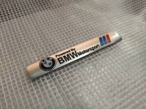 【ゆうパケット送料込】BMW エンブレムブレート シルバー　縦1.2㎝×横7.5㎝