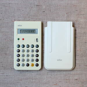 レア超稀少 1983年 BRAUNブラウンET55 ホワイト 5000限定 ヴィンテージDieter Rams バウハウスMOMA電卓Vitsoe ディーターラムス プロダクト