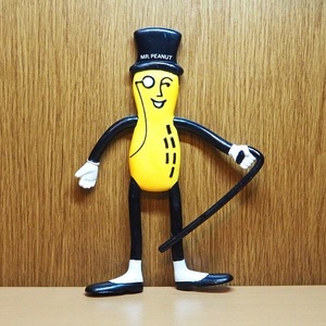 ミスターピーナッツ　フィギュア　ベンダブル　MR.PEANUT　1991　ビンテージ　アドバタイジング 　アメトイ　ミールトイ