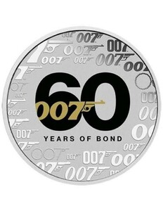 2022年 ツバル ジェームズ・ボンド007 60周年 銀貨 1オンス