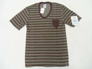 新品 US RAGS USラグス ボーダーTシャツ made in USA アメリカ製 M