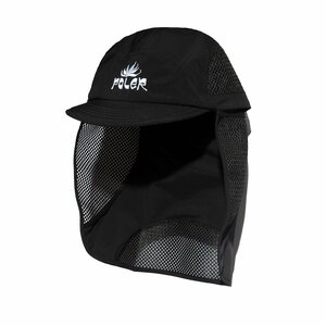 ☆sale/新品/正規品/特価 POLER 2WAY MESH SUNGUARD CAP | Color：BLACK | Size：FREE | ポーラー/サンガードキャップ