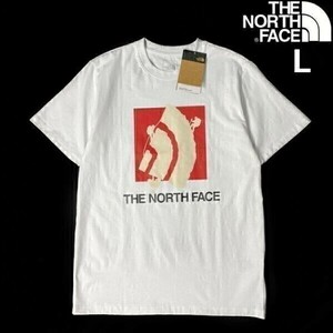 1円～!売切!【正規新品】THE NORTH FACE SHORT SLEEVE LOGO PLAY TEE 半袖 Tシャツ US限定 上質 男女兼用 アウトドア(L)白 180902-B-15