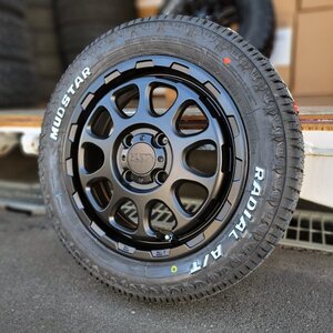 14インチ 新品 タイヤホイールセット マッドスター ラジアル AT 155/65R14 ホワイトレター