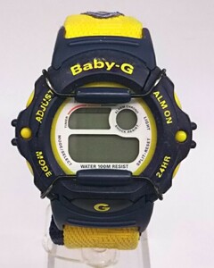 不動品 ジャンク CASIO カシオ Baby-G ベビージー BG-340 クォーツ 腕時計 ケース割れ 劣化