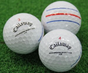 Aランク キャロウェイ Callaway CHROME SOFT X LS トリプル・トラック ホワイト 2022年モデル 30個 球手箱 ロストボール