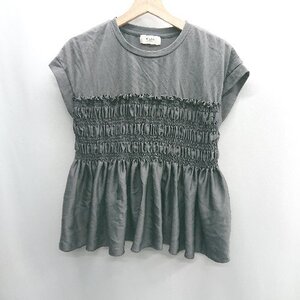 ◇ ⊂ Φ BEAMS HEART ビームス ハート ノースリーブ サイズF グレー系 レディース E