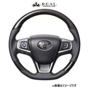 レアル ステアリング プレミアムシリーズ(ブラックカーボン)アルティス 50系 U60-BKC-BK REAL