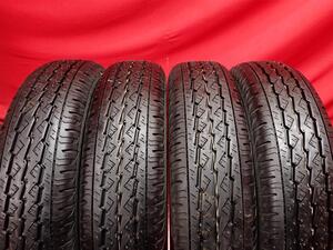 中古タイヤ 145/80R12 80/78N 4本セット ブリヂストン K370 BRIDGESTONE K370 9.5分山★n12 エブリィ NV100 クリッパー ミニキャブ