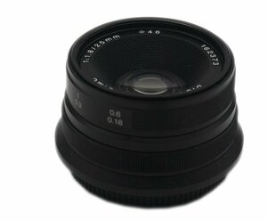 マニュアルレンズ 25mm F1.8 APS-C 手動固定レンズ 　パナソニック/オリンパス M4/3マウント ミラーレスカメラ用 中古