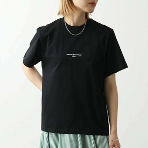 LA1720 ステラマッカートニー 半袖プリントTシャツ STELLA McCARTNEY 黒ブラック 34