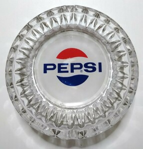 PEPSI ペプシ ガラス製 灰皿 昭和レトロ 当時物