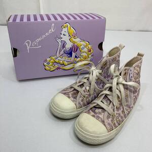 【中古】CONVERSE コンバース ラプンツェル キッズ スニーカー 22cm ライラック CHILD ALL STAR N RAPUNZEL Z HI 3CL421 ディズニー