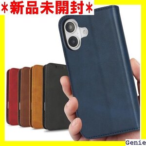 iPhone 16 ケース 手帳型 アイフォン16 i ド入れ スタンド カード 落ち着いた色 レトロ ネイビー 342