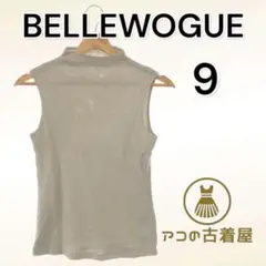 ★BELLEWOGUE トップス カットソー ノースリーブレディース グレー 9