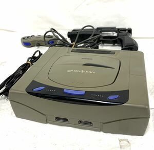 通電OK 動作未確認 ゲーム機 セガサターンSEGASATURN HST-3210 コントローラー HSS-0101 ガンコン バーチャガンHSS-0122 現状品 カ4