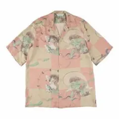 ニポアロハ rayon s/s aloha shirt/風神雷神/アロハシャツ