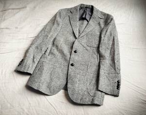 美品 レア Harris Tweed ハリスツイード × Ede & Ravenscroft イード&レベンスクロフト ジャケット ウール ツイード チェック AB6 ★11