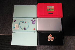 棚21.B1819 Nintendo ニンテンドーNINTENDO DS Lite USG-001/5点 DS NTR-001/1点 6点セツト　現状品