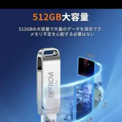 即日配送⭐︎ 512GB  DETROVA USBメモリ 外付け2023年式