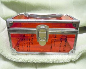 アントニオ猪木　闘魂ボックス　小物入れ　最強名言プリント　17x10x9cm　中古