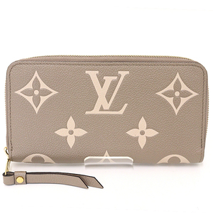 ルイ ヴィトン LOUIS VUITTON ジッピー・ウォレット モノグラム・アンプラント レザー M69794 トゥルトレール クレーム 【中古】Aランク