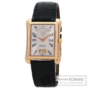 PIAGET ピアジェ P10109　 エンペラードール デイト パワーリザーブ 腕時計 K18ピンクゴールド 革 メンズ 中古