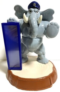 レア・当時物　非売品　警察キャラクター　象 ゾウ　ソフビ　フィギュア　大きさ：約27cm　受付カウンター用　店頭用