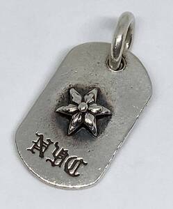 CHROME HEARTS｜クロムハーツ RAISED STAR DOGTAG レイズドスター NYC ドッグタグ ネックレス ペンダントトップ 