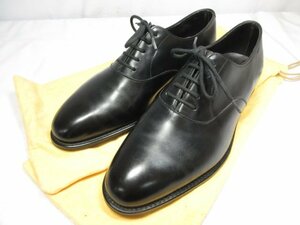 HH 超美品 【ジョンロブ JOHN LOBB】 GARNIER ガルニエ プレーントゥ ドレスシューズ 紳士靴 (メンズ) size5.5E8695 黒 ◎18HT1890◎